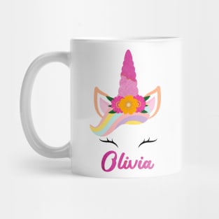 Name olivia unicorn lover Mug